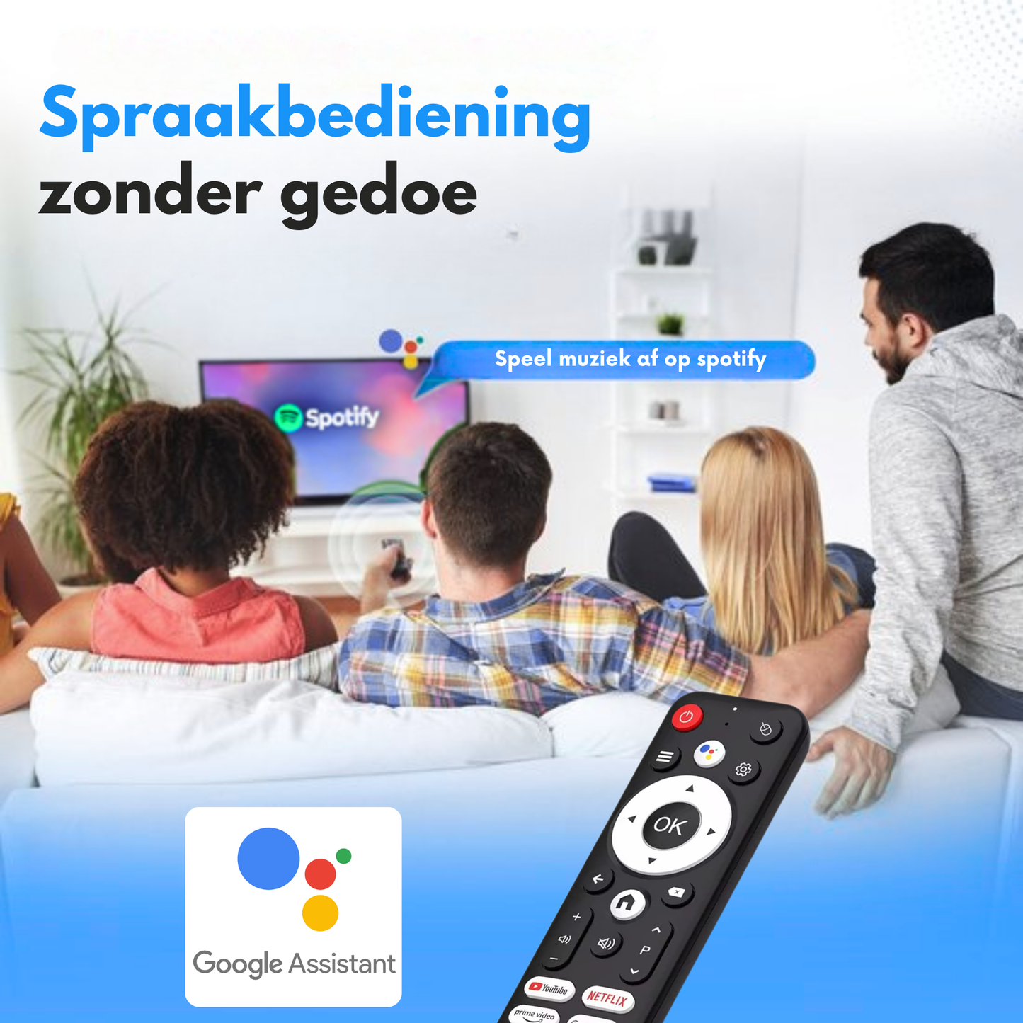 Chromecast box, google assistant