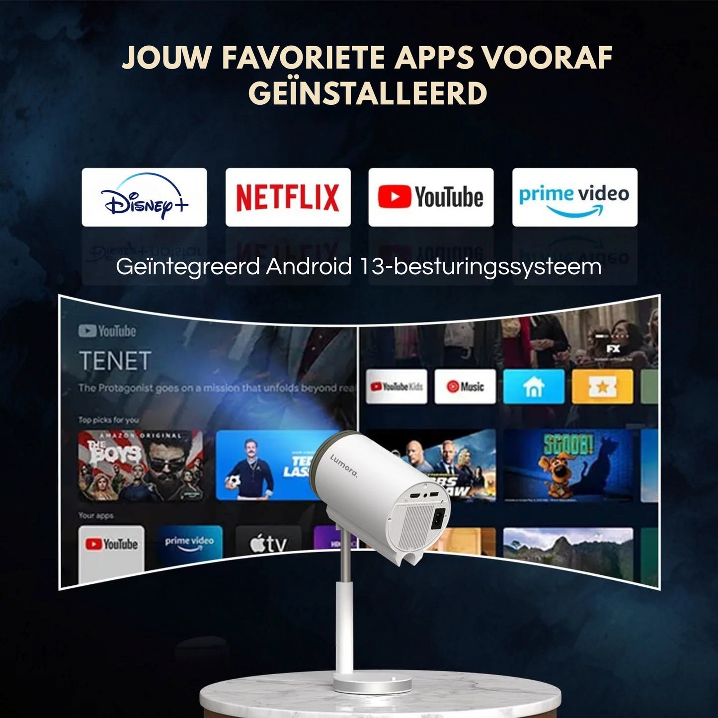 Smart beamer, android 13 