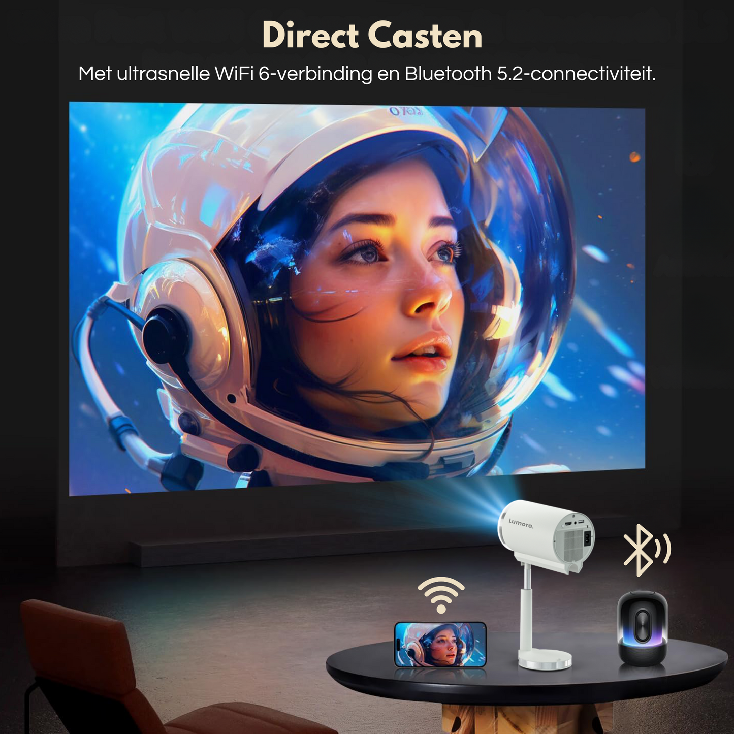 Smart beamer, chromecast